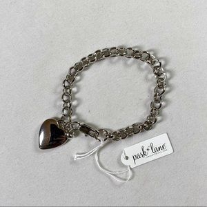 Silver Cherish Heart Bracelet